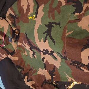 Ralph Lauren Green and Brown Camouflage Hoodie